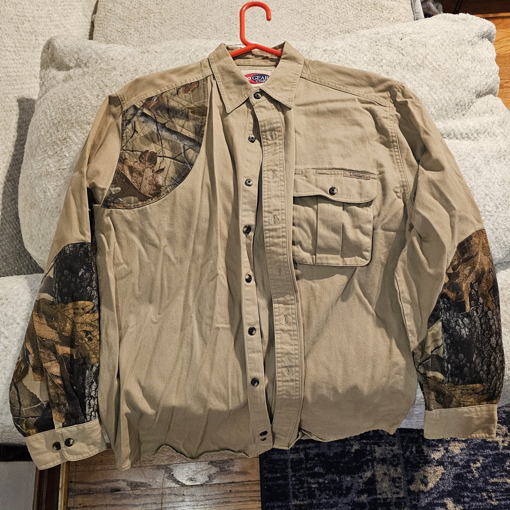 Men's Wrangler Camo Patch Jacket Large